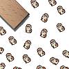 Square Wooden Stamps DIY-WH0546-041-1