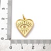 Brass Micro Pave Cubic Zirconia Pendants KK-U033-07G-01-3
