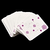 50Pcs Rectangle Paper Flower Print Earring Display Cards LS-CDIS-M008-01C-2