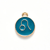 Alloy Enamel Pendants ENAM-S124-01B-05G-2