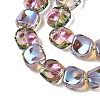 Electroplate Glass Beads Strands X-EGLA-N012-07S-3