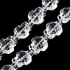 Transparent Glass Beads Strands DGLA-N021-02A-11-1