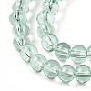 Baking Paint Transparent Glass Beads Strands DGLA-N006-6mm-08-3