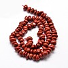 Natural Red Jasper Chip Beads Strands G-E271-124-2