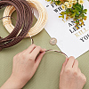 DIY Plastic Imitation Rattan Basket Weaving Kit KY-WH0045-38-3