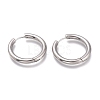 Tarnish Resistant 201 Stainless Steel Huggie Hoop Earrings EJEW-L256-05Q-P-1