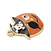 Halloween Alloy Enamel Pendants ENAM-D046-12KCG-3