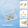 3Pcs 3 Colors Brass Micro Pave Cubic Zirconia Pendants KK-TA0008-25-5