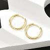 Brass Huggie Hoop Earrings X-KK-D160-55G-3