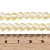Baking Paint Transparent Glass Beads Strands DGLA-N011-6mm-02-4