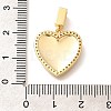 Brass Micro Pave Clear Cubic Zirconia Pendents KK-R212-12G-05-3