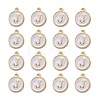 Golden Plated Alloy Charms LS-X-ENAM-S118-01J-2
