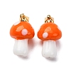 Handmade Lampwork Pendants LAMP-S069-08G-2