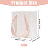 30Pcs Paper Gift Tote Bags with Pink Ribbon ABAG-GL0001-12-2