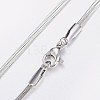 304 Stainless Steel Snake Chain Necklaces NJEW-I205-19P-2