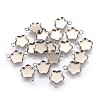 Tarnish Resistant 201 Stainless Steel Charm Cabochon Settings STAS-P227-27P-2