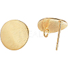 Brass Ear Stud Findings KK-BC0005-29G-1