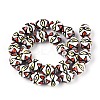 Handmade Porcelain Ceramic Beads Strands PORC-T135-07E-2