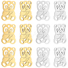 Unicraftale 12pcs 2 Colors 201 Stainless Steel Pendants STAS-UN0036-56-1