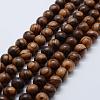 Natural Wood Beads Strands WOOD-F006-04-10mm-1