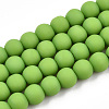 Opaque Glass Beads Strands GLAA-T032-P6mm-MD06-1