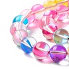 Synthetic Moonstone Beads Strands G-E573-02C-33-4