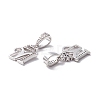 Eco-Friendly Brass Micro Pave Cubic Zirconia Pendants KK-K265-01P-M-2