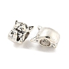 Rack Plating Alloy European Beads FIND-B034-38AS-2
