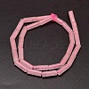 Natural Rose Quartz Column Beads Strands G-F247-08-2