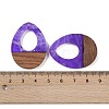 Resin & Wood Pendants WOOD-F015-17A-3