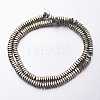 Faceted Electroplate Non-magnetic Synthetic Hematite Bead Strands G-F337-28-2