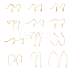 SUPERFINDINGS 96Pcs 12 Style Brass Earring Hooks KK-FH0004-41-1