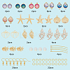 SUNNYCLUE DIY Ocean Theme Dangle Earring Making Kit DIY-SC0018-97-2