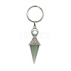 Cone Pendulum Natural & Synthetic Mixed Gemstone Keychain KEYC-TA00017-3