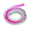 Transparent Painted Glass Beads Strands X1-DGLA-A034-T3mm-A06-5