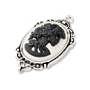 Tibetan Style Alloy Pendants X-TIBE-B002-04AS-01-2
