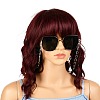 Spray Painted CCB Plastic Linking Eyeglasses Chains AJEW-EH00240-01-5