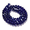 Electroplate Glass Bead Strands X-EGLA-R015-8mm-3-4