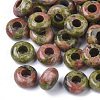 Natural Unakite European Beads G-Q503-06-1