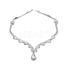 Alloy Rhinestone Hair Chain OHAR-M044-01S-1