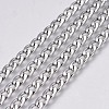 Tarnish Resistant 304 Stainless Steel Curb Chains CHS-G005-B-02P-1