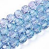 Baking Paint Transparent Glass Beads X1-DGLA-A035-T10mm-A06-1