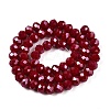 Electroplate Glass Beads Strands EGLA-A044-P8mm-A02-3