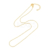 Gold Plated Tin Alloy Snake Chain Fine Necklace Making NJEW-BB10181-18-1