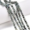 Dyed Natural White Jade Beads Strands G-T140-4mm-B03-2