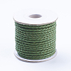 Round Braided Cowhide Cords WL-L009-01O-1