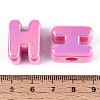 UV Plating Opaque Acrylic Beads PACR-ZX018-04H-3