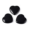 Natural Black Obsidian Pendants G-Q601-11D-1