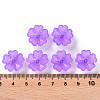 Transparent Frosted Acrylic Bead Caps X-MACR-S371-04A-747-4