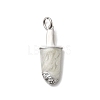 Brass Micro Pave Cubic Zirconia Pendants KK-A278-13P-1